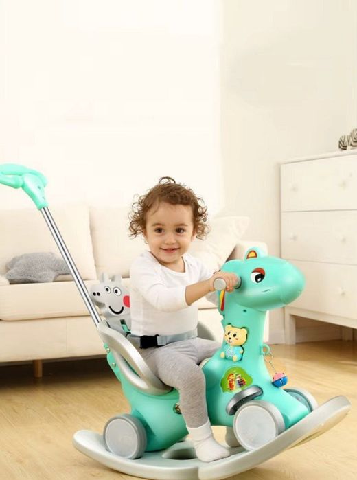 Детский каталка-качалка Dino 3в1