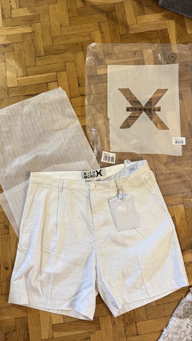 Richmond X - мъжки дизайнерски ленени бермуди/шорти