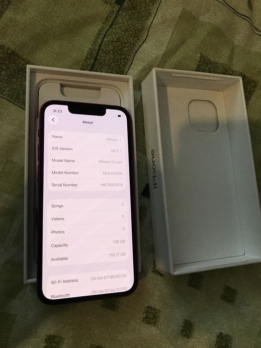 Iphone 13  мини - 128 на 91% - батерия