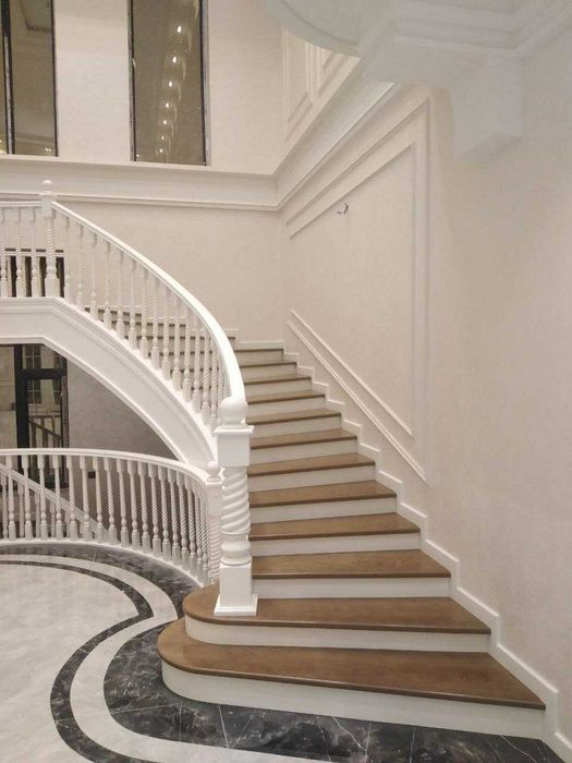 Обшивка лестницы yogʻoch zina ёғоч зина мумтоз ишлар stairs company