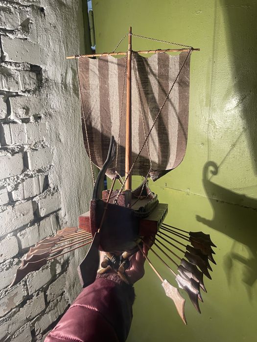 Корабль Викингов макет ручная работа