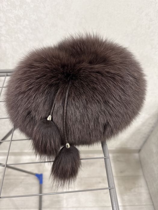 Шапка натуральный песец