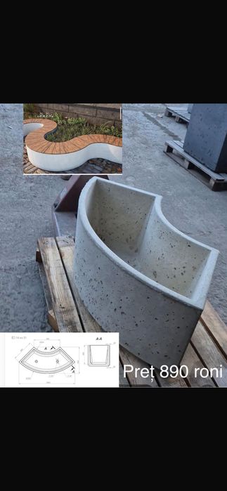 Ghivece și jardiniere din beton