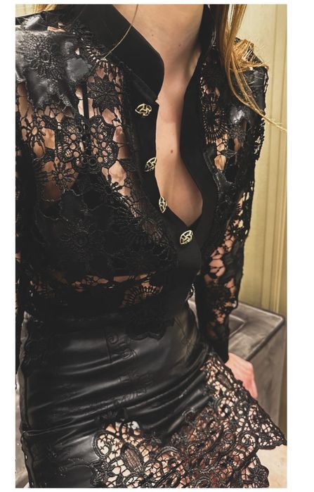 Уникален Сет,дантела и кожа от RE design by Radina Encheva