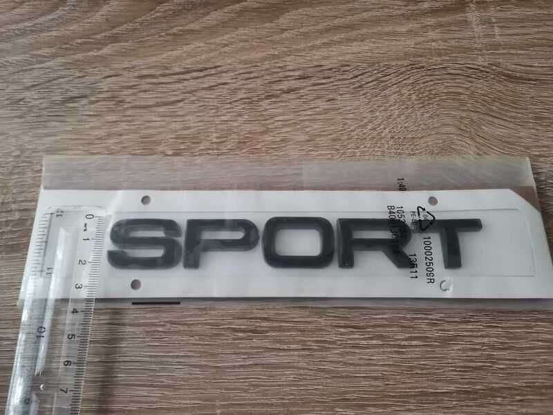 черен надпис Range Rover Sport стар стил