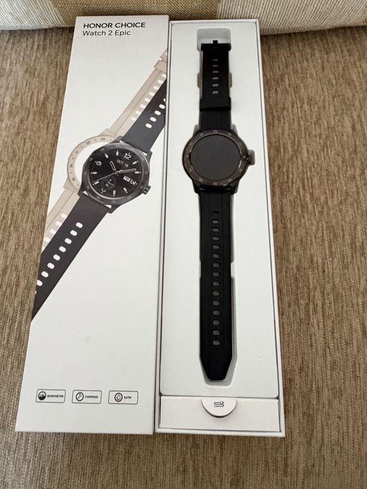 КАТО НОВ Honor Watch EPIC GPS Гаранция Technopolis 2028г. Black