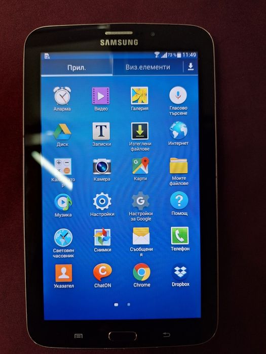 Samsung Galaxy Tab 3  (SM-T110) 8GB, черен цвят