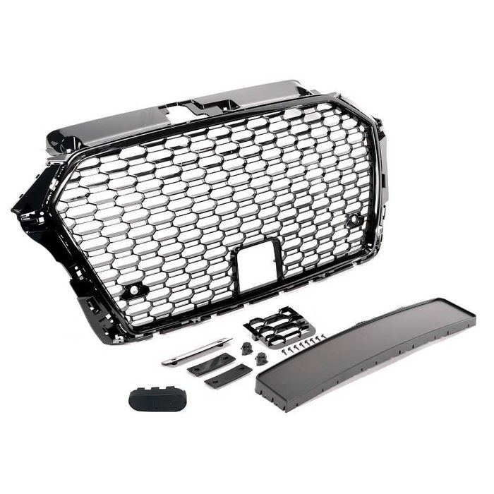 Grila fagure AUDI A3 8V FACELIFT (2017-ON) RS-LOOK negru