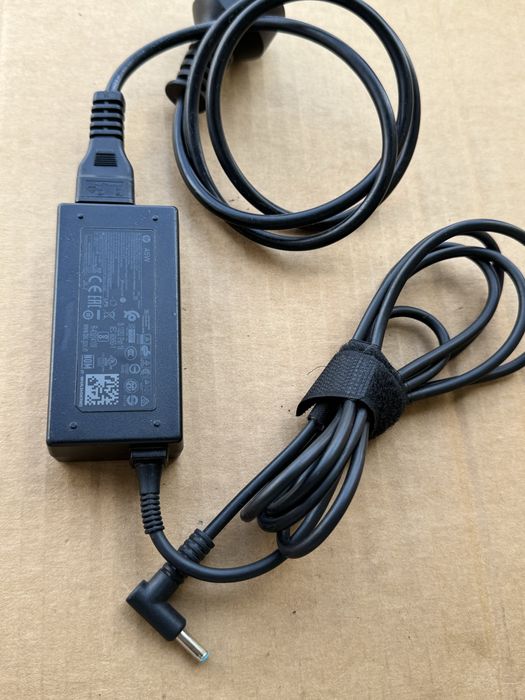 Оригинално зарядно за лаптоп HP 19.5V 2.31A Синя букса , зарядно hp
