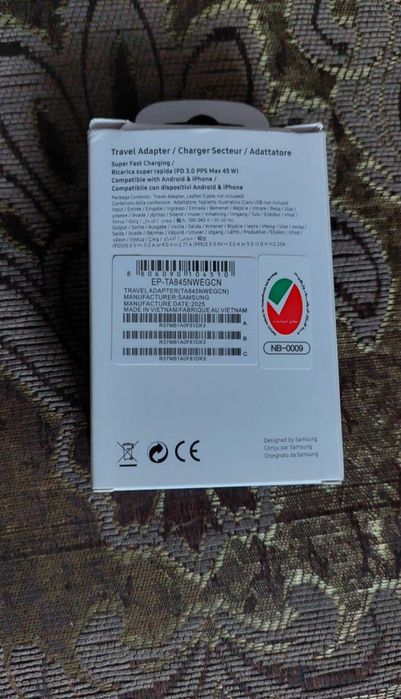 Продам адаптер Samsung 45W,25W