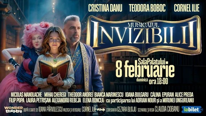 Bilete Premium la Musicalul Invizibilii 8 Februarie Sala Palatului