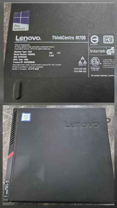 vand calculator Lenovo ThinkCentre M700 Micro..i3 6100T..8 Gb.