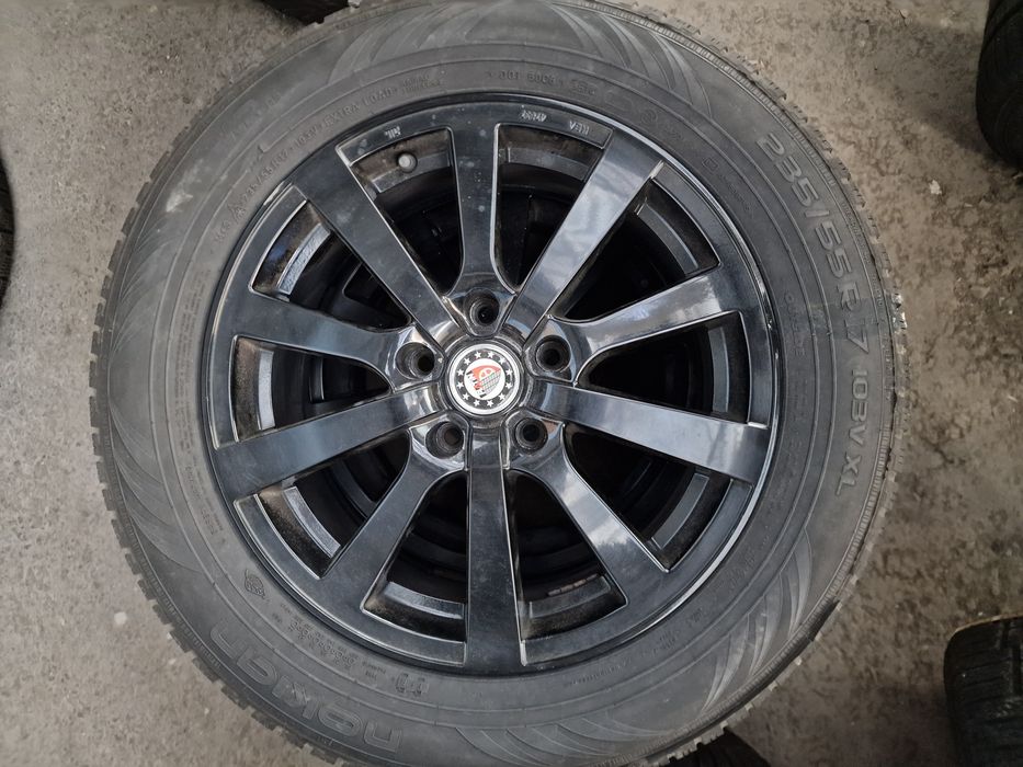 5x120 17 цола джанти Platin BMW X3 със зимни гуми 235/55R17