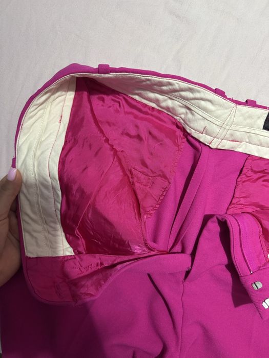 Цикламен панталон с широки крачоли