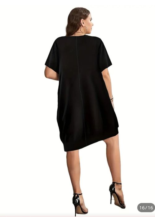 Розова и черна туника 4XL