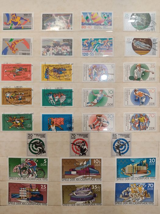 Почтовые марки. Альбом "Спорт"