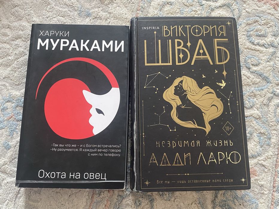 Книги ( Мурками -Охота на овец, Незримая жизнь Адди Ларю)