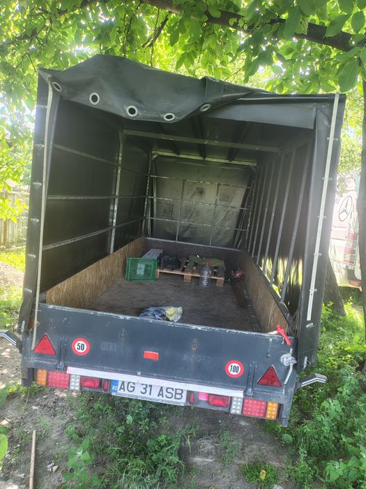 Remorca 2 tone schimb cu stivuitor