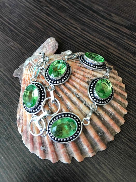 Bratara Argint 925 cu Pietre Semipretioase Peridot Toy