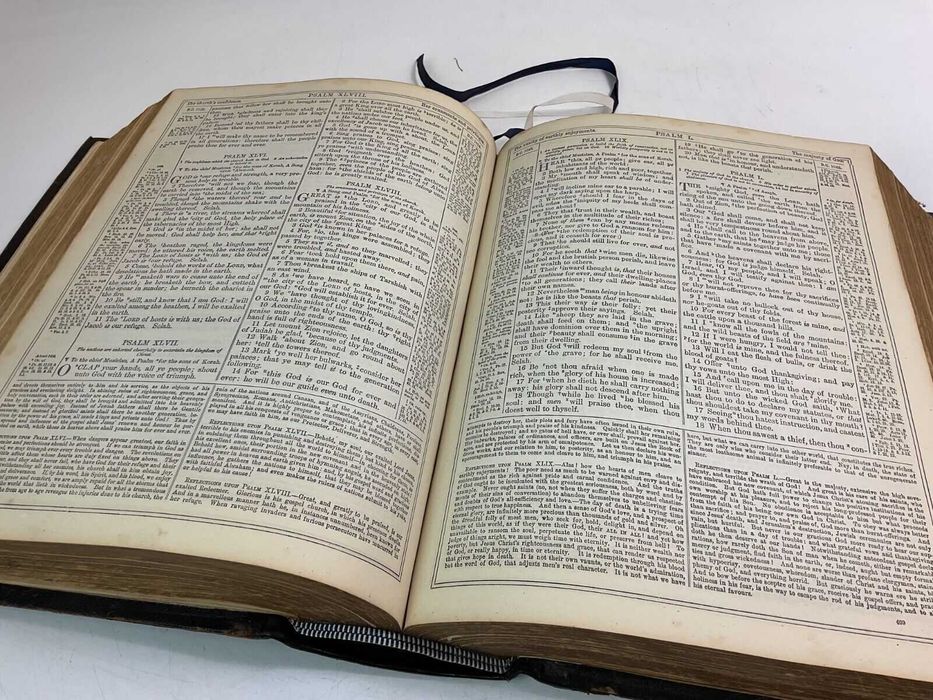 Biblia / Biblie veche , , engleza ,1875 , 5 kg, 33 x 26 x 9.5cm
