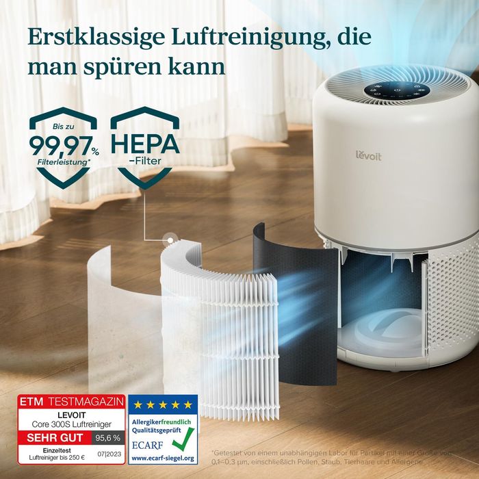 Levoit Core 300S Пречиствател за въздух HEPA