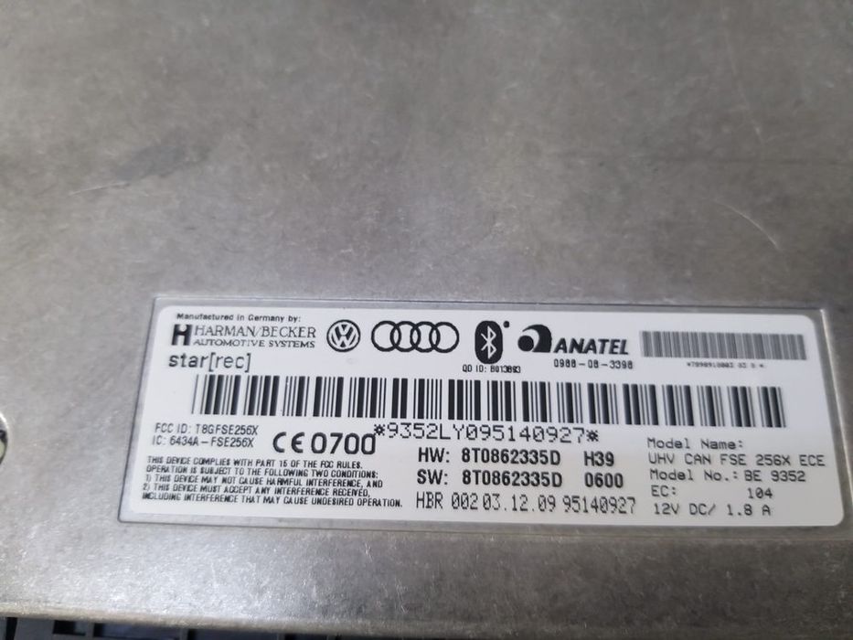 Modul bluetooth audi a4 b8 8k 8t0862335d