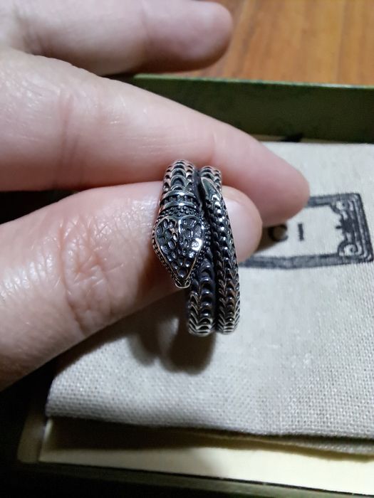 Inel argint GUCCI snake