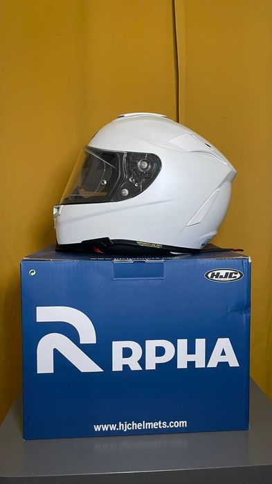 Casca moto hjc rpha 70 solid – xs – alb mat