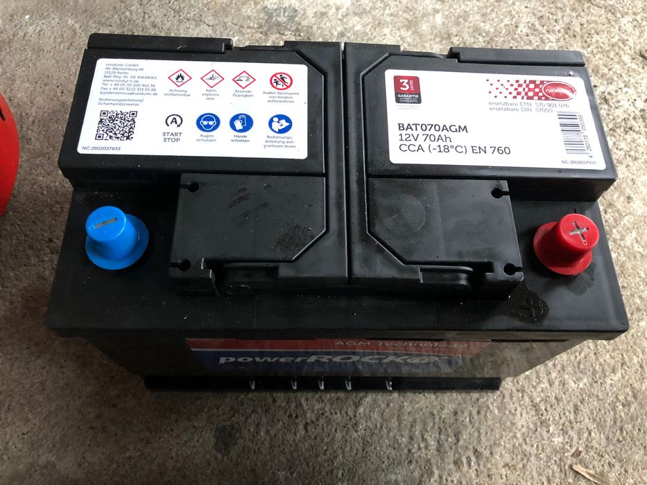 Акумулатор AGM 70Ah ,80Ah,95Ah Чисто-нов!Зимни гуми VW R16