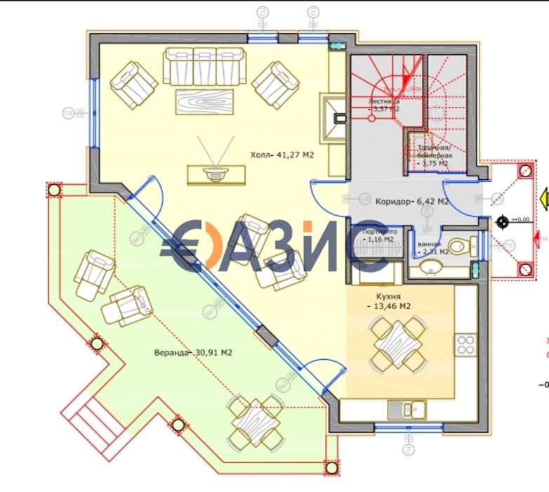 Продава се Къща в с. Кошарица, Област Бургас - 181 кв.м за 1012 €/кв.м - Снимка #2