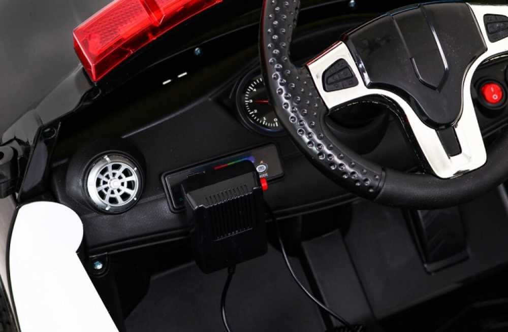 Masinuta electrica copii Dodge Police Black 70W cu Licenta, Roti EVA