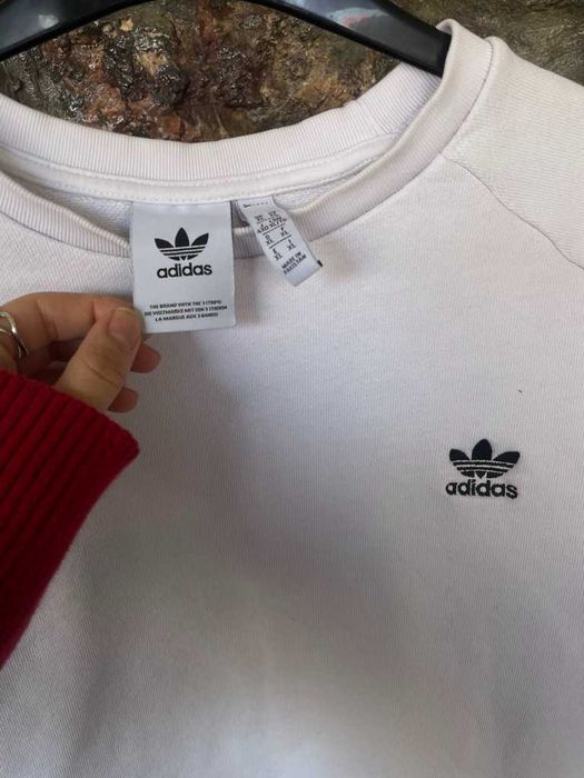 Adidas оригинален бял суичър блуза размер XL