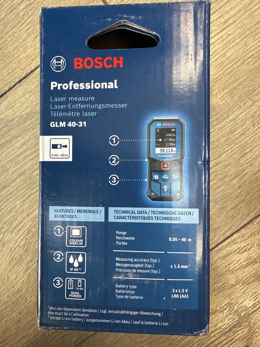 Лазерна рулетка Glm 40-31 Неотваряна!