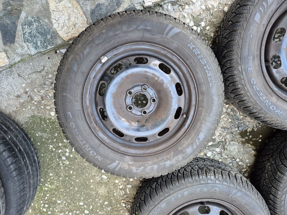 4бр стоманени джанти за фолксваген голф/ 6ж Х15/ет 38/ 5Х 100/