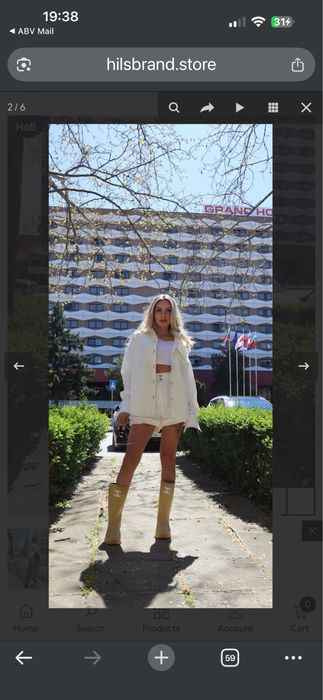 Бял комплект от HilsBrand Store