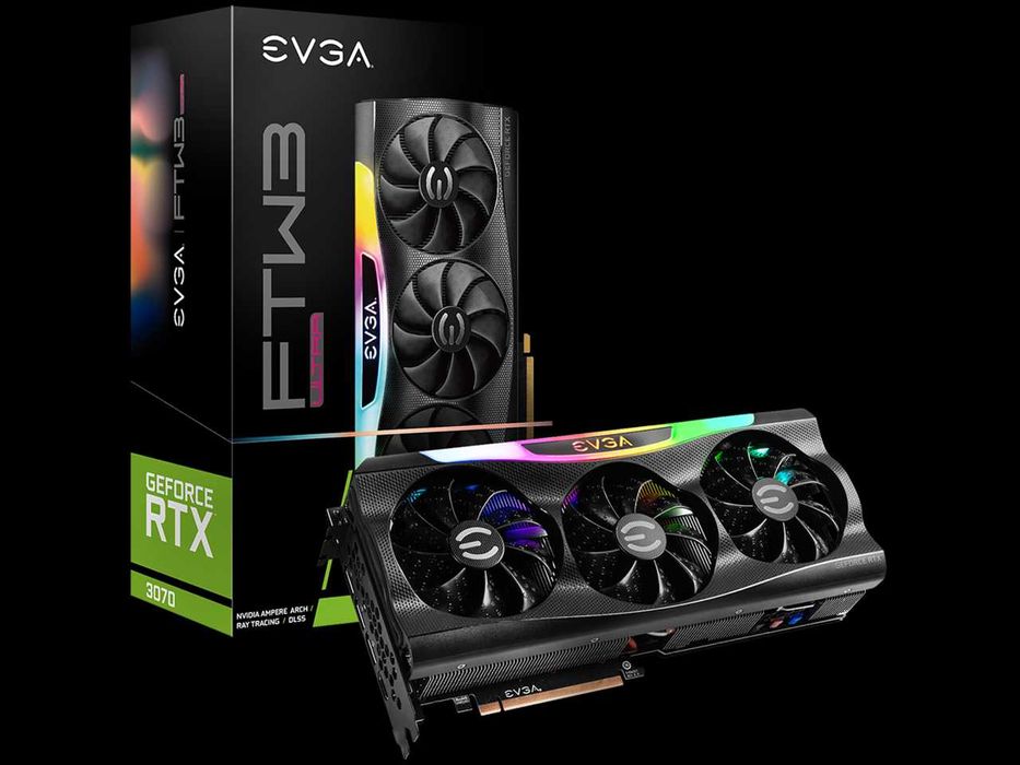 Видеокарта EVGA GeForce RTX 3070 FTW3 ULTRA GAMING ,12 м.Гаранция
