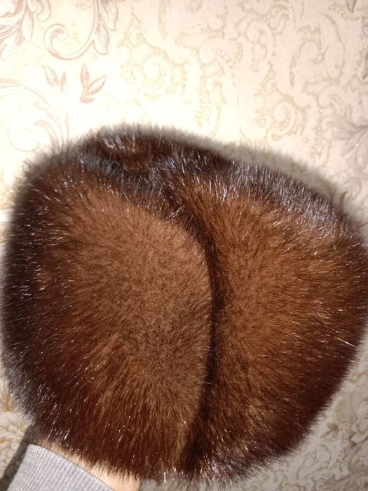 Норковая шапка-ушанка