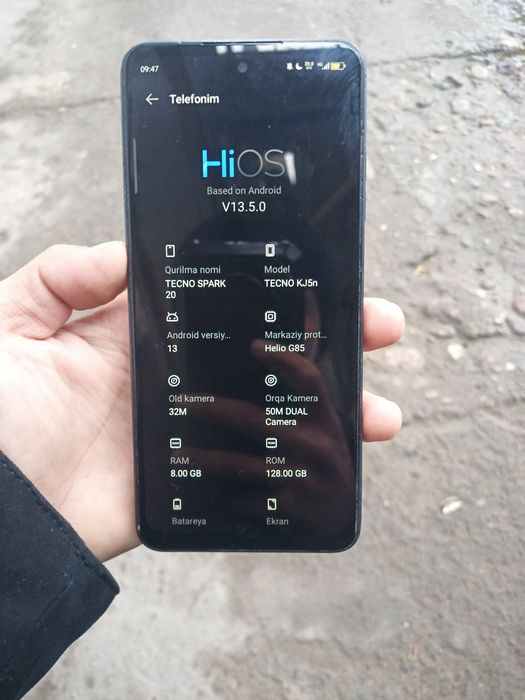 TECNO SPARK s 20.sotiladi