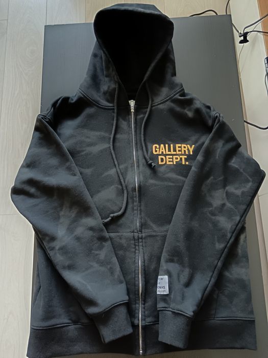 Черное худи на молнии