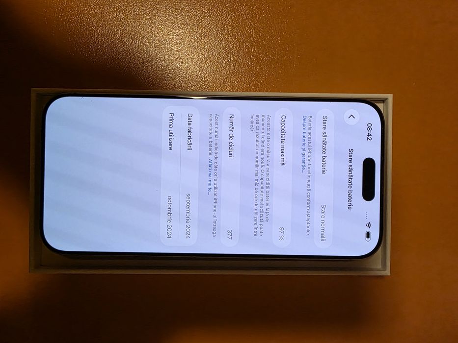 Iphone 16 Pro Max 256gb, Natural, liber de retea, factura garantie