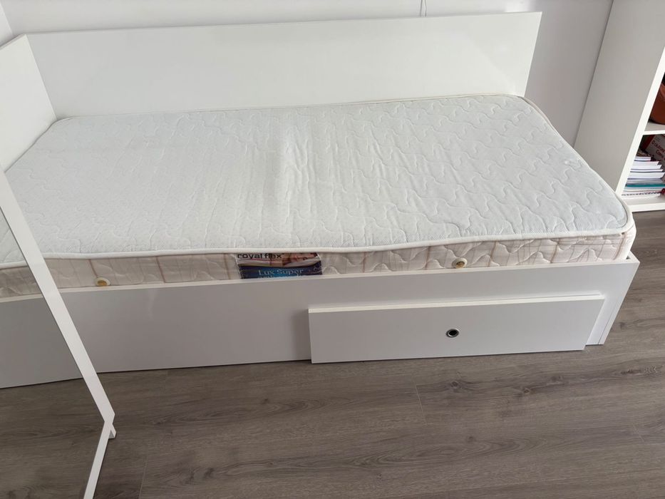Pat simplu și saltea 100*200