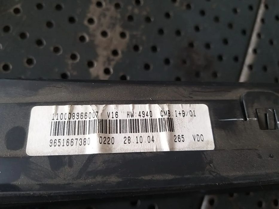 Ceasuri bord diesel citroen xsara picasso 110008966007 9651667380 psa965166880 vd0966