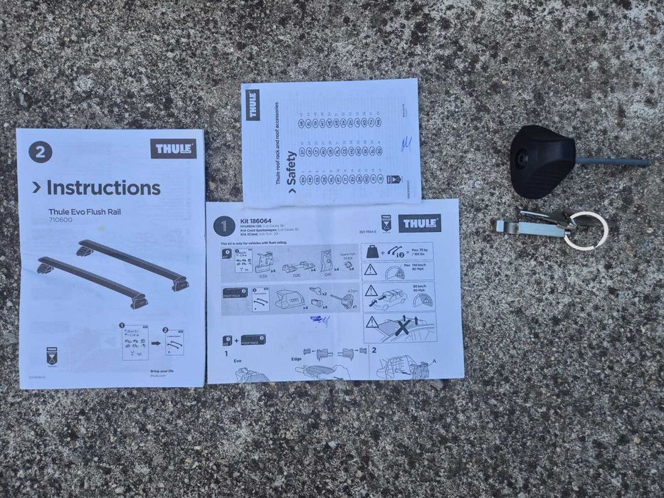 Bare auto transversale Thule Evo WingBar cu KIT prindere Thule Evo Flush Rail 710600 - KIA xCeed