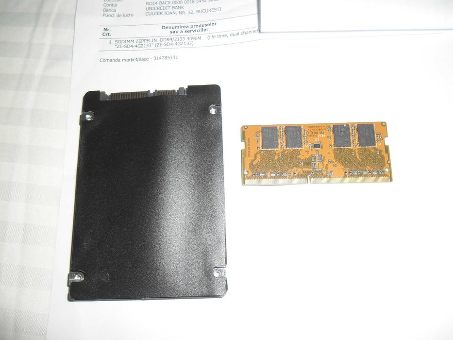 Hard 1T si memorie 4GB DDR4 Laptop