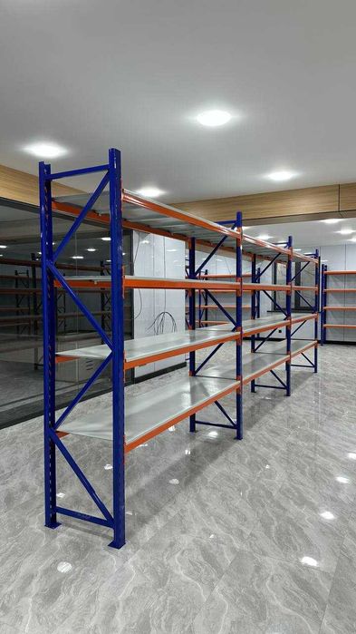 Полочные стеллажи, Складские стеллажи с полками, склад. стелаж stelaj