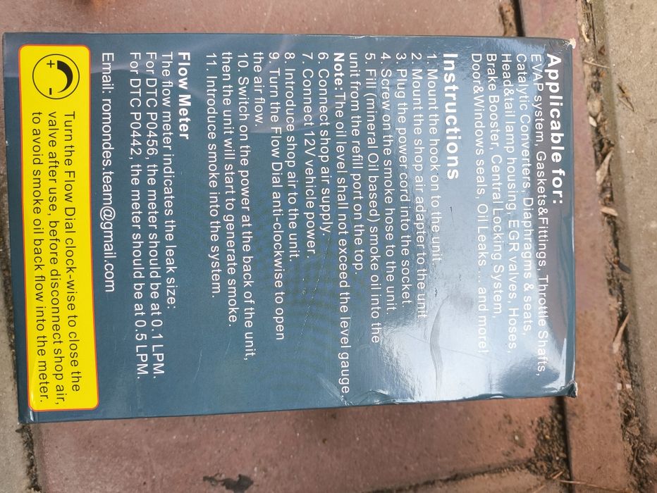 Masina de fum, generator de fum pentru service auto