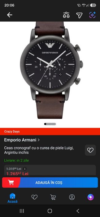 Ceas Emporio Armani AR1919 de bărbați