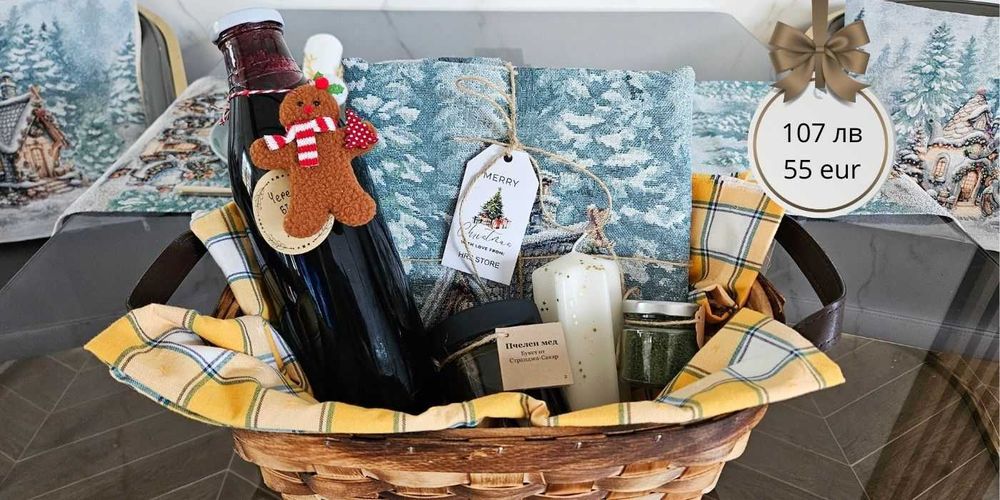 Коледни испански жакардови покривки, тишлайфери, калъфки възглавници