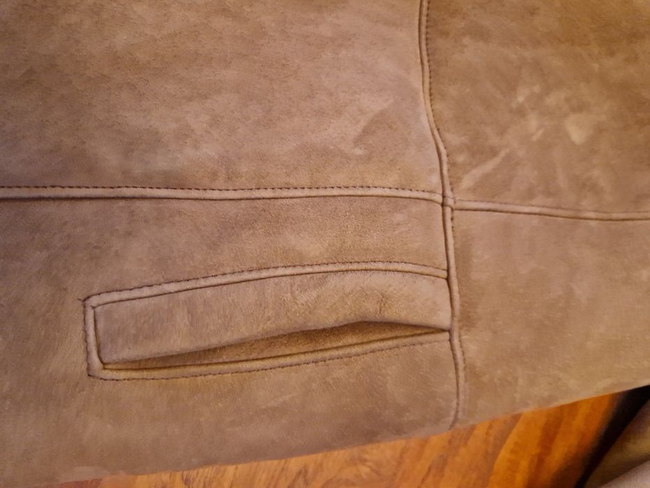 Мъжки кожух агнешка кожа чисто нов