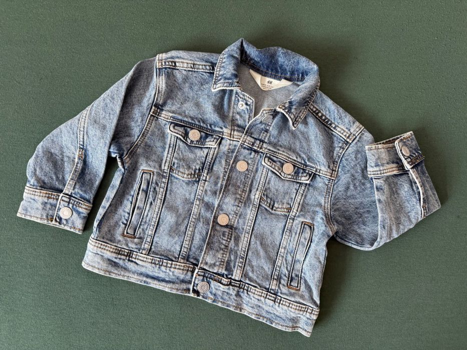 детско дънково яке (син деним)